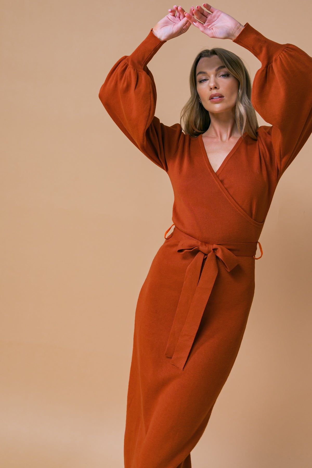 ADORABLE IDEAL SWEATER MIDI DRESS Flying Tomato